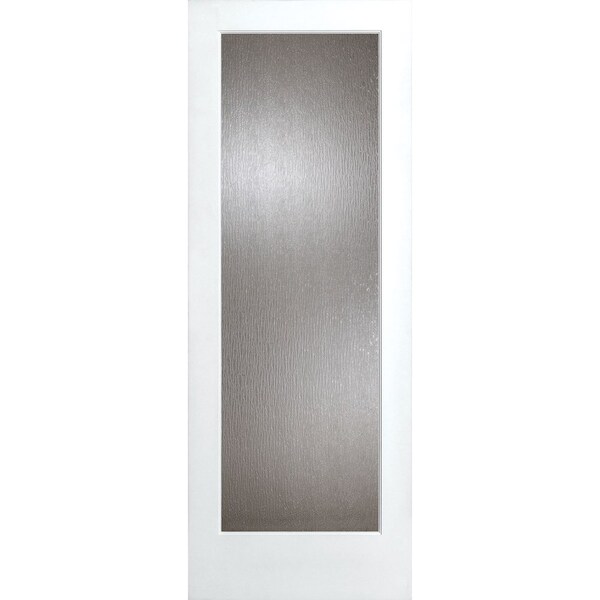 Codel Doors 24" x 80" Primed 1Lite Interior French Slab Door with Rain